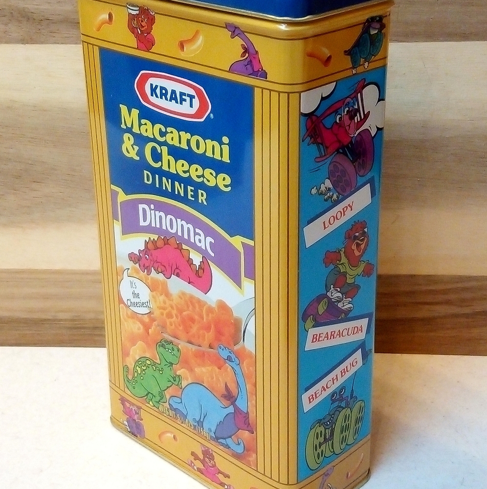 Vintage Mac & Cheese Dino Mac Tin